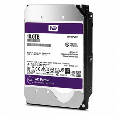 Ổ cứng HDD WD Purple Pro 10TB 3.5 inch, 7200RPM,SATA, 256MB Cache (WD101PURP)