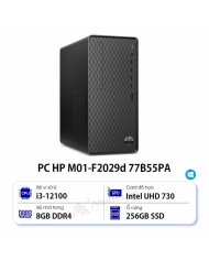 Máy tính để bàn đồng bộ HP M01-F2029d _ 77B55PA (i3-12100/8GB RAM/256GB SSD/WL+BT/K+M/Win 11)