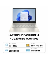 Laptop HP Pavilion 14-dv2076TU 7C0P4PA (Core i5 1235U/ 8GB/ 256GB SSD/ Intel Iris Xe Graphics/ 14.0inch Full HD/ Windows 11 Home/ Gold/ Hợp kim nhôm)