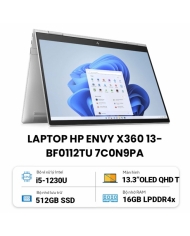 Laptop HP Envy X360 13-bf0112TU 7C0N9PA (Core i5 1230U/ 16GB/ 512GB SSD/ Intel Iris Xe Graphics/ 13.3inch OLED Touch/ Windows 11 Home/ Silver/ Vỏ nhôm/ Pen)