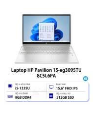 Laptop HP Pavilion 15-eg3095TU 8C5L6PA (Core i5 1335U/ 8GB/ 512GB SSD/ Intel Iris Xe Graphics/ 15.6inch Full HD/ Windows 11 Home/ Silver/ Hợp kim nhôm)