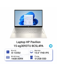 Laptop HP Pavilion 15-eg3093TU 8C5L4PA (Core i5 1335U/ 16GB/ 512GB SSD/ Intel Iris Xe Graphics/ 15.6inch Full HD/ Windows 11 Home/ Gold/ Hợp kim nhôm)