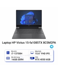 Laptop HP Gaming Victus 15-fa1085TX 8C5M2PA (Core i7 13700H/ 16GB/ 512GB SSD/ Nvidia GeForce RTX 4050 6GB GDDR6/ 15.6inch Full HD/ Windows 11 Home/ Silver)