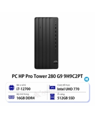 Máy tính để bàn HP Pro Tower 280 G9 9H9C2PT (Core i7 12700/ Intel H670/ 16GB/ 512GB SSD/ Intel UHD Graphics 770/ Windows 11 Home)