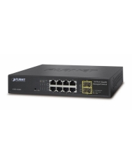 8-Port 10/100/1000Mbps + 2-Port 100/1000X SFP Managed Ethernet Switch PLANET GSD-1020S