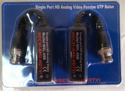 Video Balun NVL-08B chuyển tín hiệu từ cáp soắn sang BNC, hỗ trợ camera TVI,AHD,CVI, ANALOG với cat 5e,6e ( cặp 2 cái)