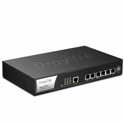Router cân bằng tải Draytek Vigor2962 - Cân bằng tải 4 WAN (1 x 2.5GbE, 1 x SFP/GbE, 2 USB 4G)