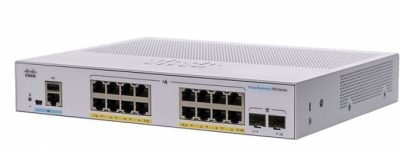18-Port Gigabit Ethernet PoE Managed Switch CISCO CBS350-16P-E-2G-EU