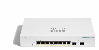 10-Port Gigabit Ethernet PoE Smart Switch CISCO CBS220-8FP-E-2G-EU