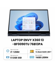 Laptop HP Envy X360 13-bf0090TU 76B13PA (Core i7 1250U/ 16GB/ 512GB SSD/ Intel Iris Xe Graphics/ 13.3inch OLED Touch/ Windows 11 Home/ Blue/ Vỏ nhôm/ Pen)
