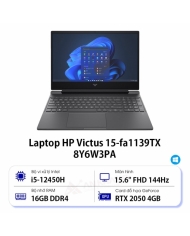Laptop HP Gaming Victus 15-fa1139TX 8Y6W3PA (Core i5 12450H/ 16GB/ 512GB SSD/ Nvidia GeForce RTX 2050 4GB GDDR6/ 15.6inch Full HD/ Windows 11 Home/ Black)
