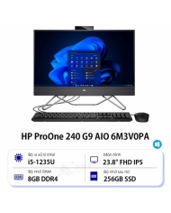 Máy tính để bàn HP All in one ProOne 240 G9 6M3V0PA (Intel Core i5-1235U | 8GB | 256GB | Intel Iris Xe | 23.8 inch FHD | Win 11 | Đen)