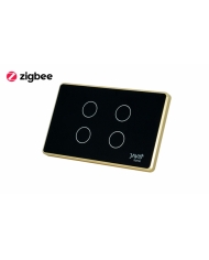 CÔNG TẮC JAVIS 4 GANG CHỮ NHẬT CÓ VIỀN ZIGBEE
