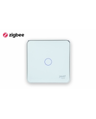 CÔNG TẮC ZIGBEE JAVIS 1 GANG VUÔNG VIỀN BẠC
