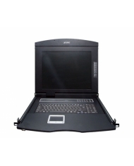 17 inch 8-Port combo VGA LCD IP KVM Switch PLANET IIKVM-210-08M